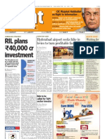 RIL Plans '40,000 CR Investment: Hyderabad Airport Seeks Hike in Levies To Turn Profitable Faster