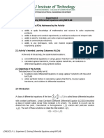 EXP2 - SOLVING DE USING MATLAB - FINAL - Rev2017 PDF