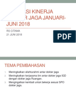 Evaluasi Kinerja Dokter Jaga Januari-Juni 2018