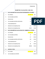 Central Gas Consumption Calculation (SNG / NG) : Company Logo