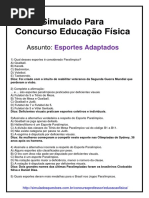 1. Simulado Educação Física
