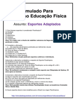 Simulado Educação Física