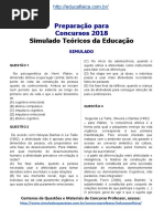 Simulado Concurso Professor de Educação Física Questões Concurso Pedagogia Simulado Teóricos Da Educação.docx 2