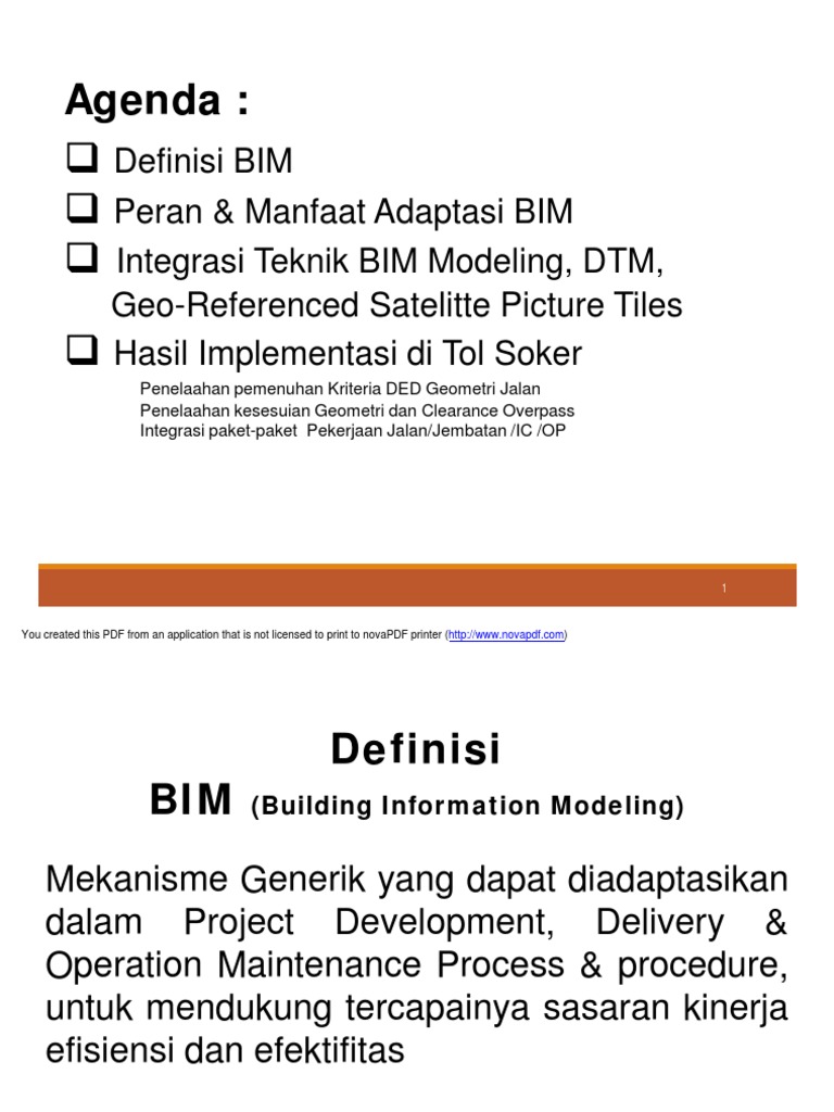 Integrasi BIM untuk Proyek Jalan Soker | PDF | Pemodelan Informasi ...