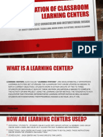 Learning Centers Within A Classroom Gulnaz Aslanova 2