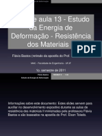 Estudo da Energia de Deformação em Barras e Molas