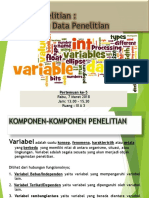 Kuliah 4.3 MetoPen - Variabel Dan Data Penelitian PDF