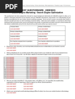 Client Questionnaire SEO, PPC