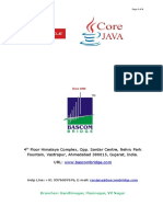 Core Java Course Content From Bascom Compputer 