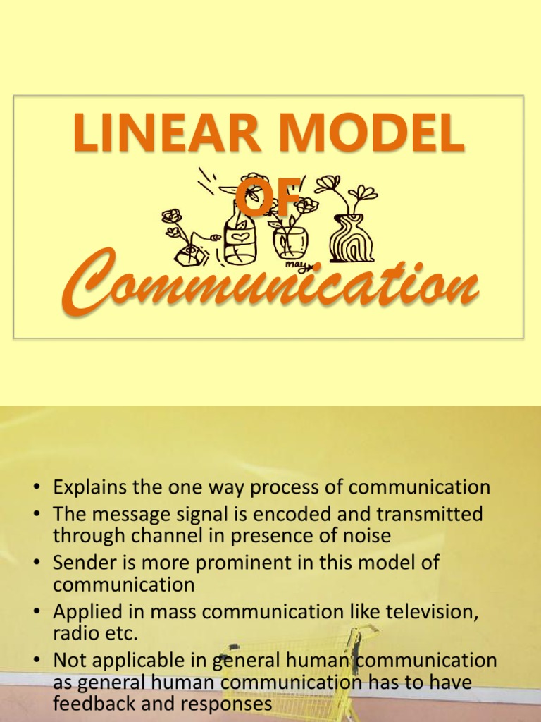 Linear Model OF: Communication | PDF | Communication | Semiotics