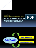 How To Make Lectures Note Effectively