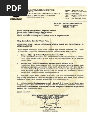 Borang Permohonan Tauliah Mengajar Wp