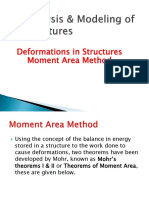 Deformations in Structures Moment Area Method