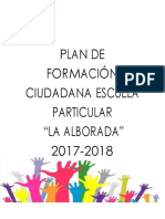 Plan de Formación Ciudadana Escuela Particular "La Alborada" 2017-2018