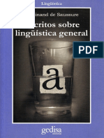 De Saussure Ferdinand - Escritos Sobre Linguistica General.pdf