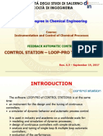 Bachelor Degree in Chemical Engineering: Control Station - Loop-Pro Trainer S/W