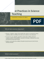 Best Practices in Science Teaching