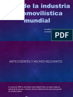 Caso de La Industria Automovilística Mundial