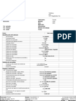 Toyota Yaris 2002 1.3L datos técnicos