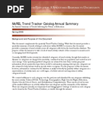 Mcrel Trend Tracker Catalog Annual Summary: Spring 2008