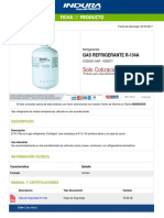 Gas Refrigerante R 134a