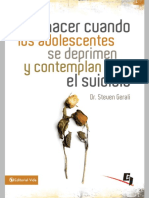 Que Hacer Cuando Los Adolecentes Se Derprimen y Contemplan El Suicidio PDF