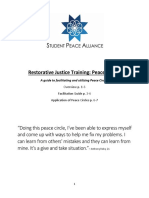 Restorative Justice Training: Peace Circles: A Guide To Facilitating and Utilizing Peace Circles