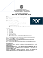 Instruções para  confeção de pôster 2015