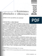 Marxismo e Feminismo: Afinidades e Diferenças PDF