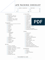 The Ultimate Packing Checklist PDF