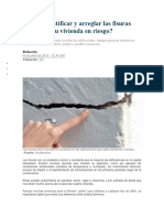 Cómo Identificar y Arreglar Las Fisuras Que Ponen Tu Vivienda en Riesgo