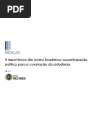Tema 01 Junho a Importancia Dos Jovens Brasileiros Na Participacao Politica Para a Construcao Da Cidadaniapdf