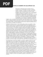 O lugar da ética no trabalho do