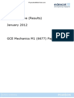 January 2012 MS - M1 Edexcel