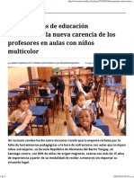 Herramientas de Educación Antirracista, La Nueva Carencia de Los Profesores en Aulas Con Niños Multicolor