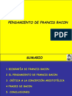 Pensamiento Francis Bacon