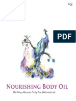 Nourishing Body Oil: BL Ue Tans Y, Mor Occan PR I CKL y Pear, Wat Er Mel On Oi L