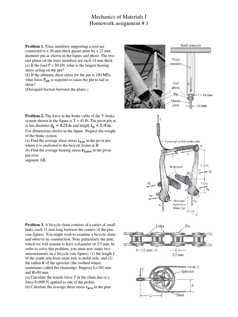 Homework 1 | PDF | Screw | Truss