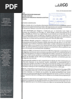 Carta a Cancilleria peruana sobre situación en Nicaragua
