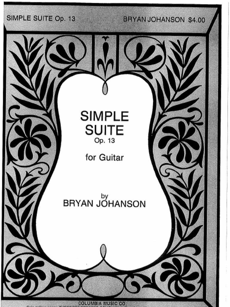 Bryan Johanson - Simple Suite Op 13 | PDF