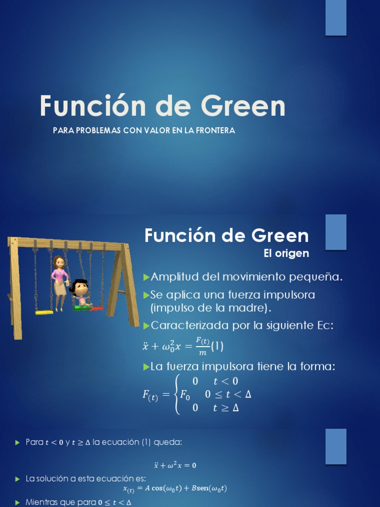 Función de Green PDF La función de Green Funciones y mapeos