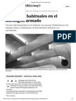 Patologías Habituales en El Hormigón Armado