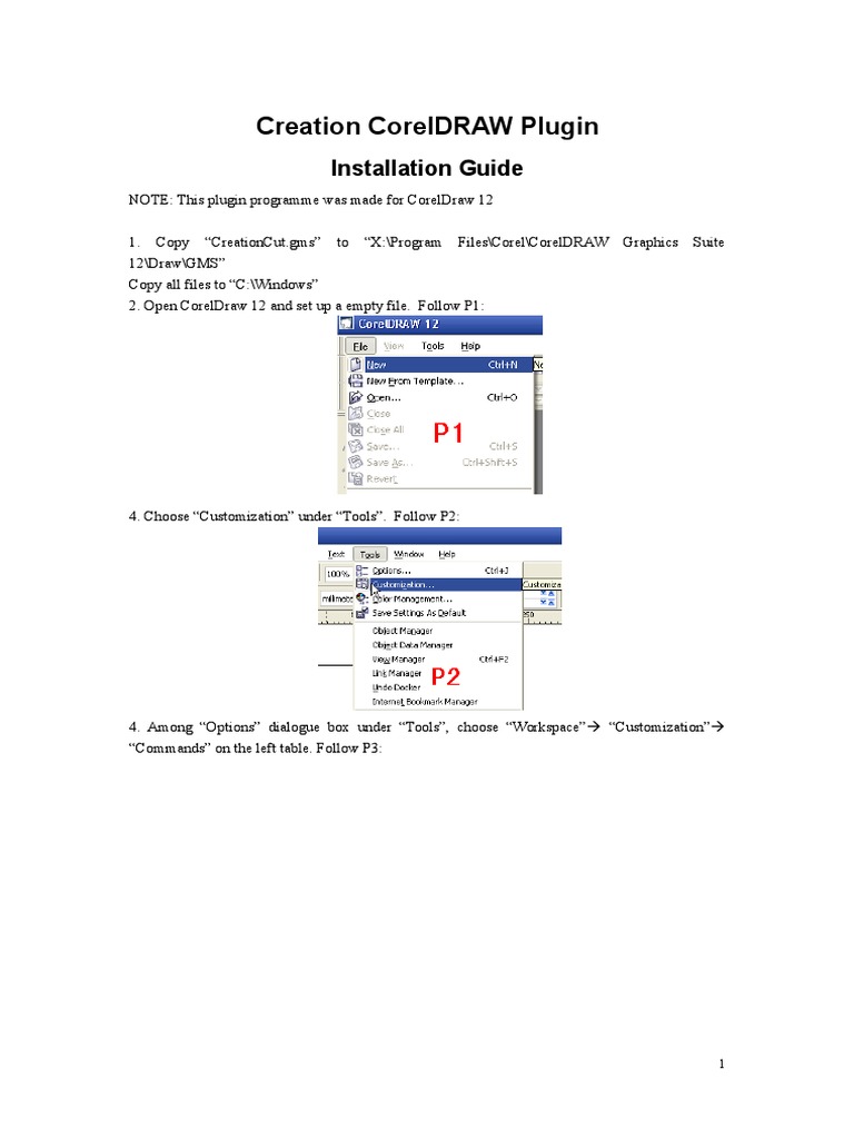 CorelDRAW Plugin Installation Guide | PDF