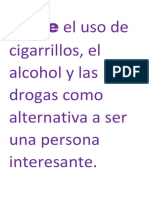 Evite El Uso de Cigarrillos