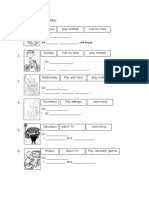 Read and Fill in The Blanks YEAR 2 - UNIT 5