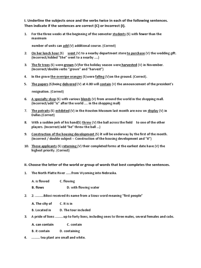 Grammar and Sentence Structure Exercises | PDF | Nature