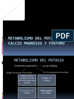 Metabolismo Del Potasio Calcio Magnesio y Fosforo