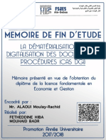 La Dématérialisation Et La Digitalisation Des Documents Et Procédures (CAS DGI) Par Hiba Fetheddine Et Badr Mouhaid