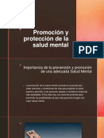Promoción y Protección de La Salud Mental