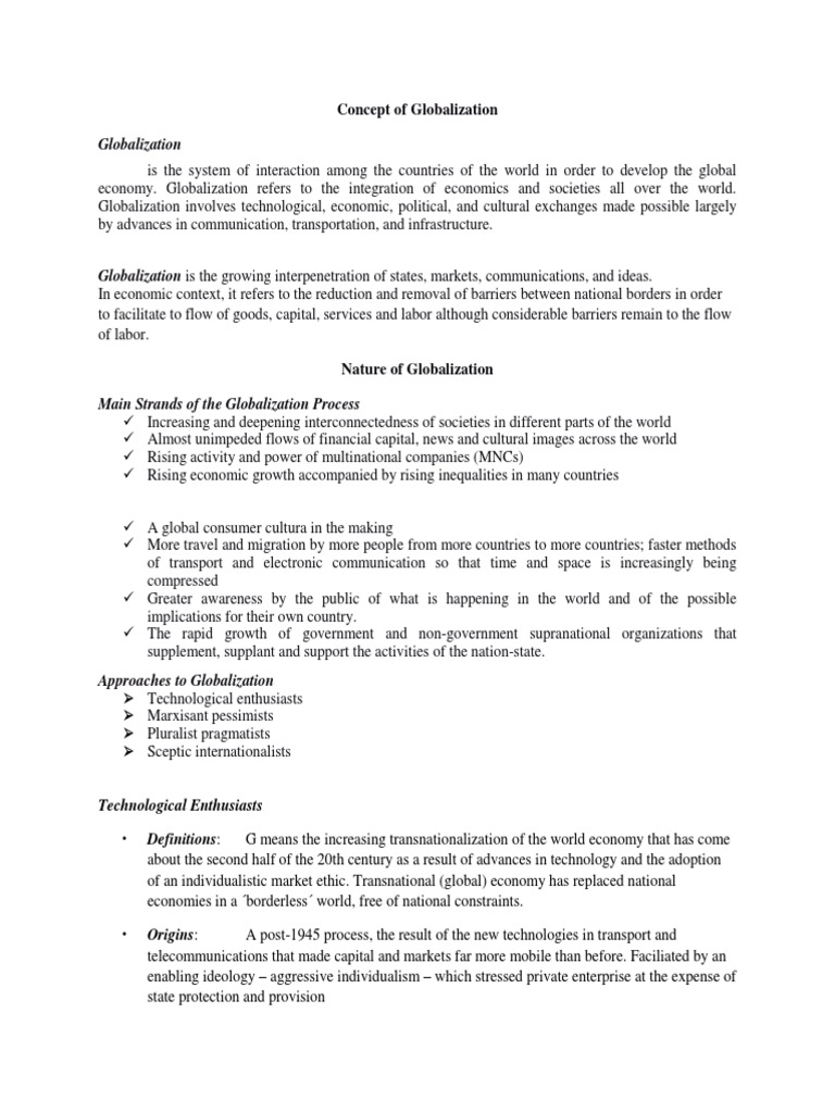 Understanding Globalization Dynamics | PDF | Human Trafficking ...